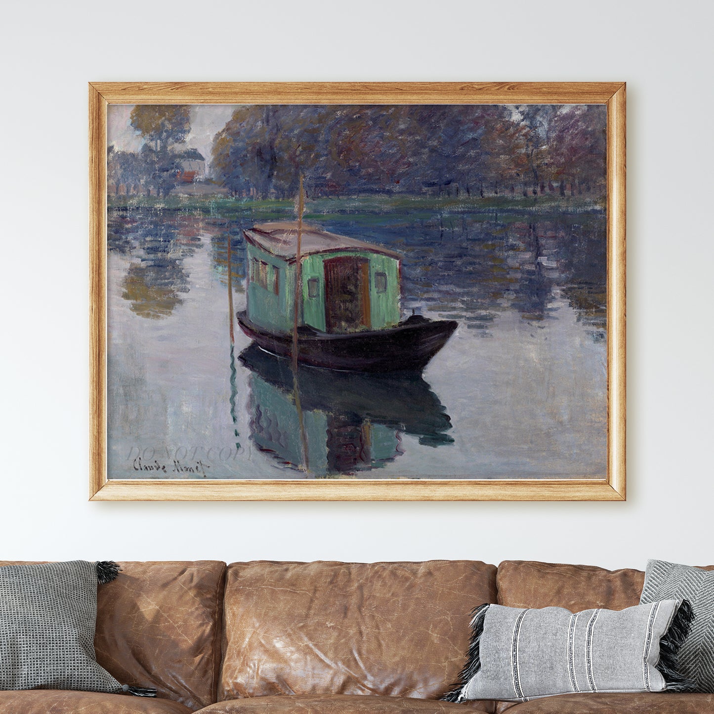 The Studio Boat by Claude Monet