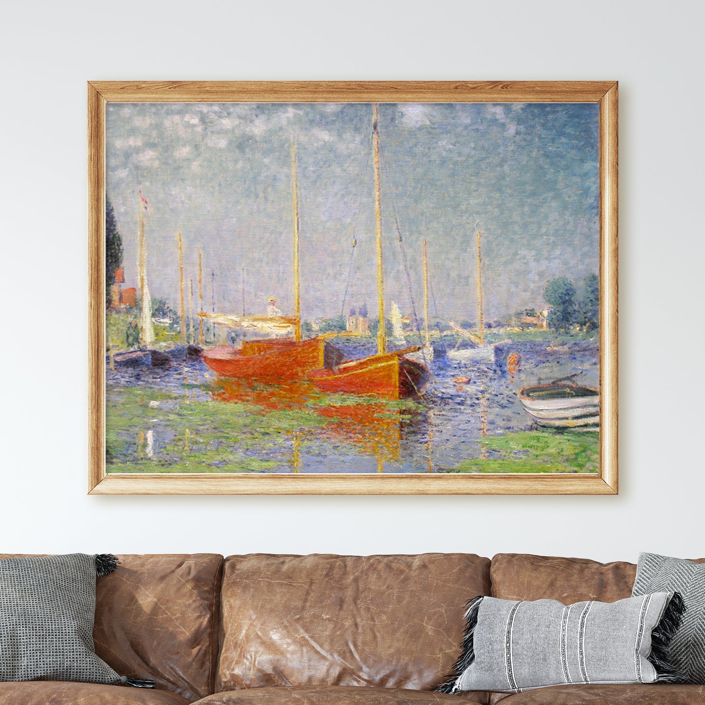 Red Boats at Argenteuil (1875) by Claude Monet