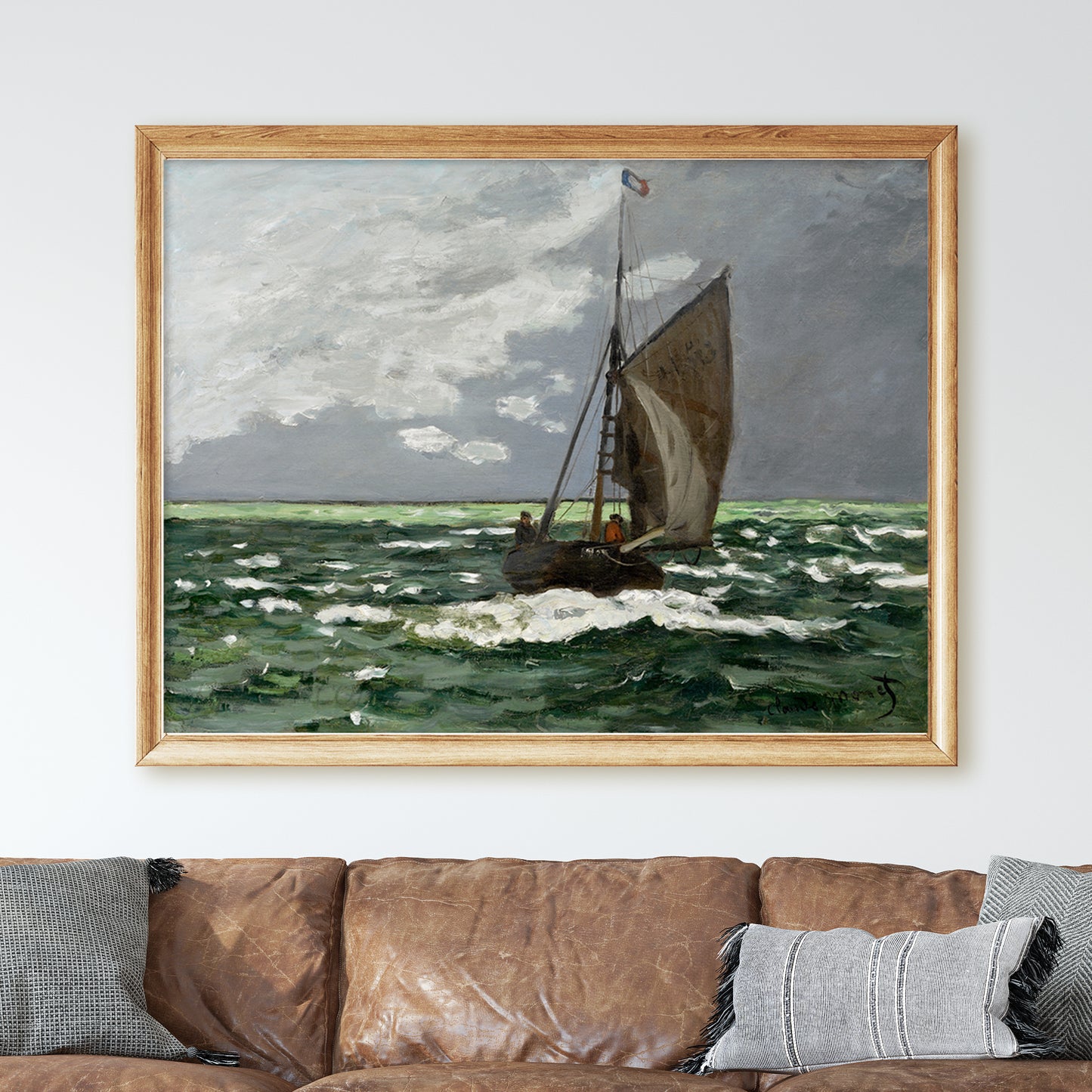 Seascape, Storm (1866) by Claude Monet