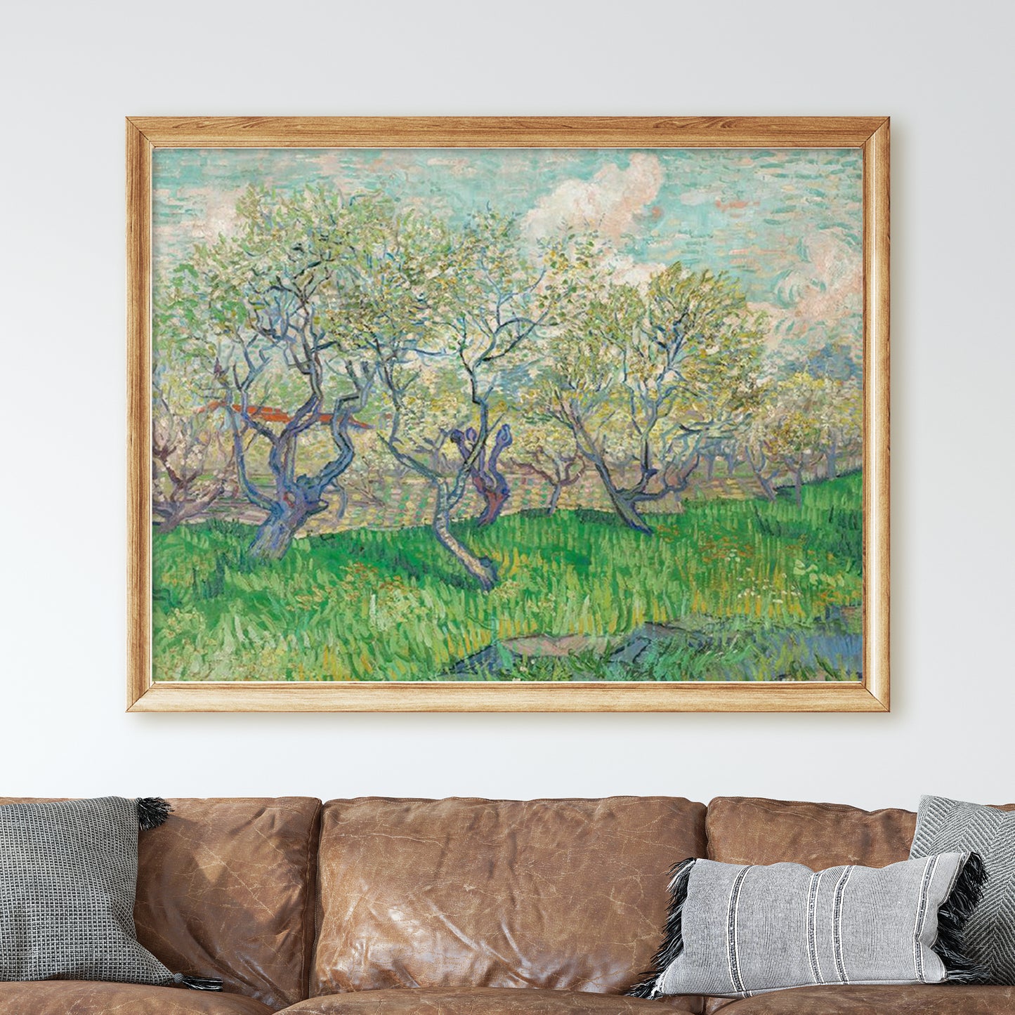 Orchard in Blossom (1889) by Van Gogh