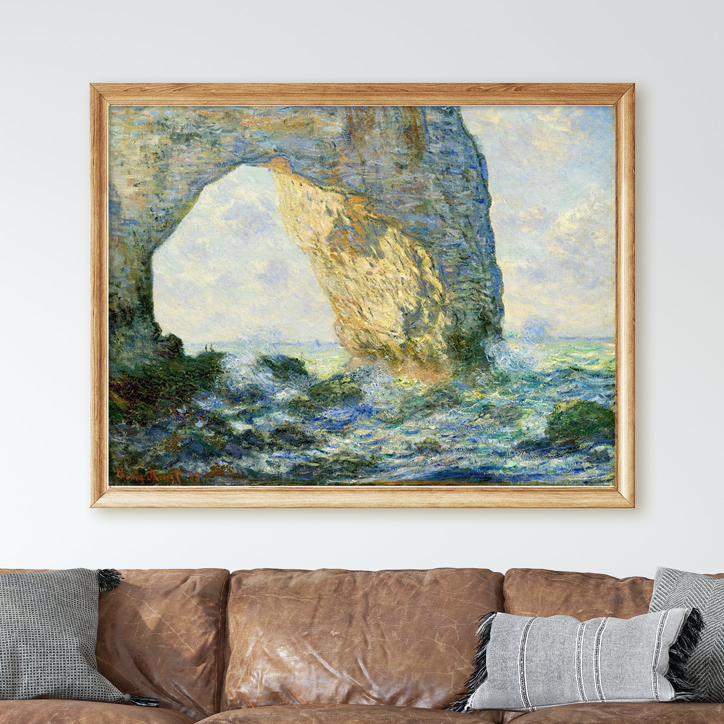 The Manneport Rock Arch by Claude Monet