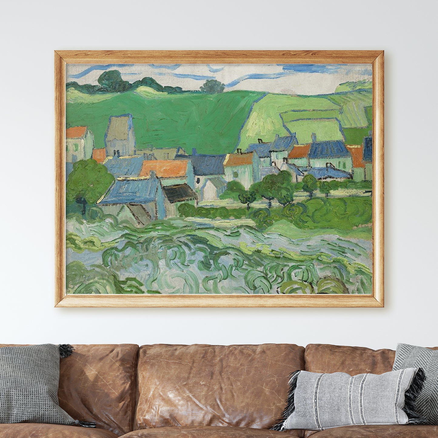 View of Auvers-sur-Oise (1890) by Van Gogh