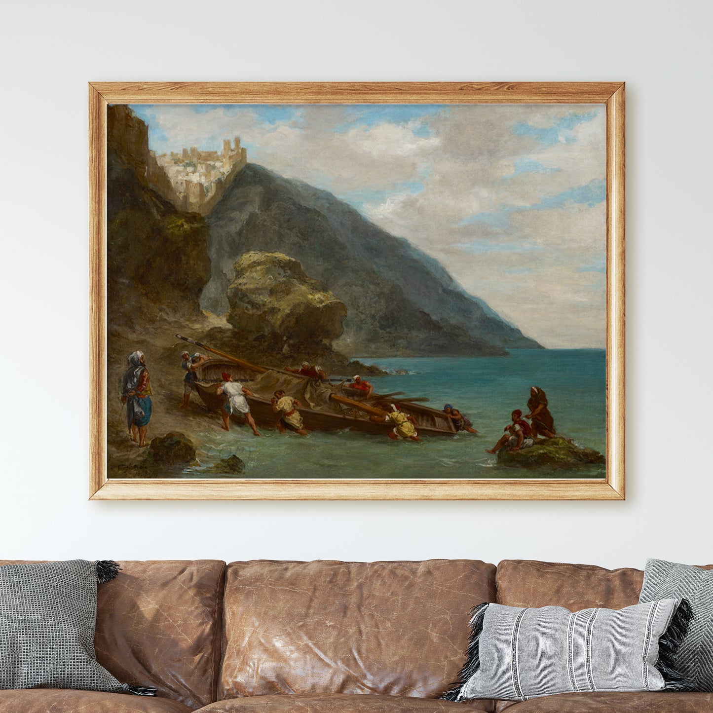 View of Tangier from the Seashore (1856-1858) by Eugène Delacroix