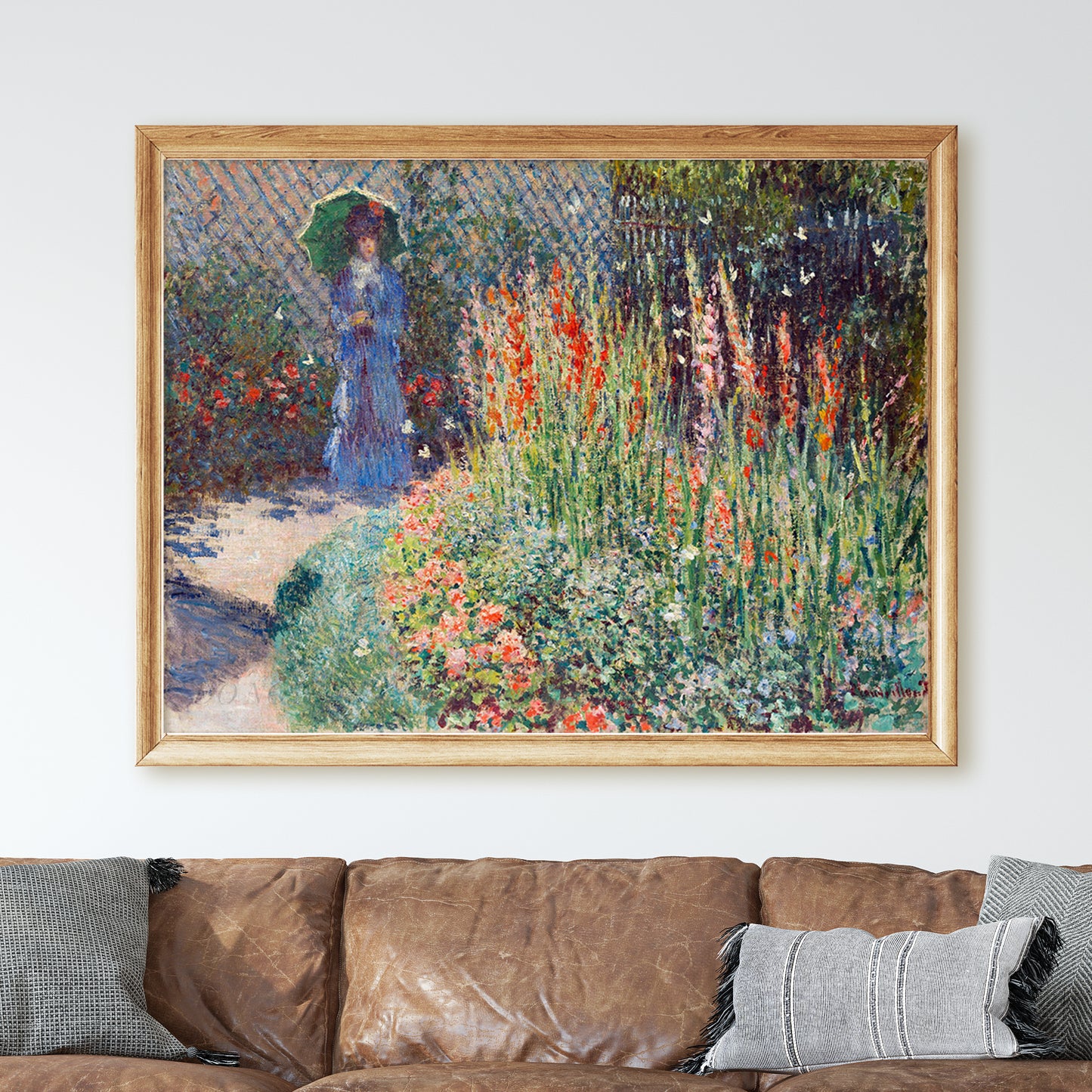 Rounded Flower Bed (1876) by Claude Monet