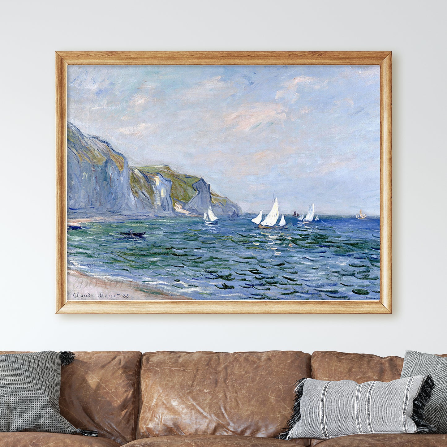 Cliffs and Sailboats at Pourville