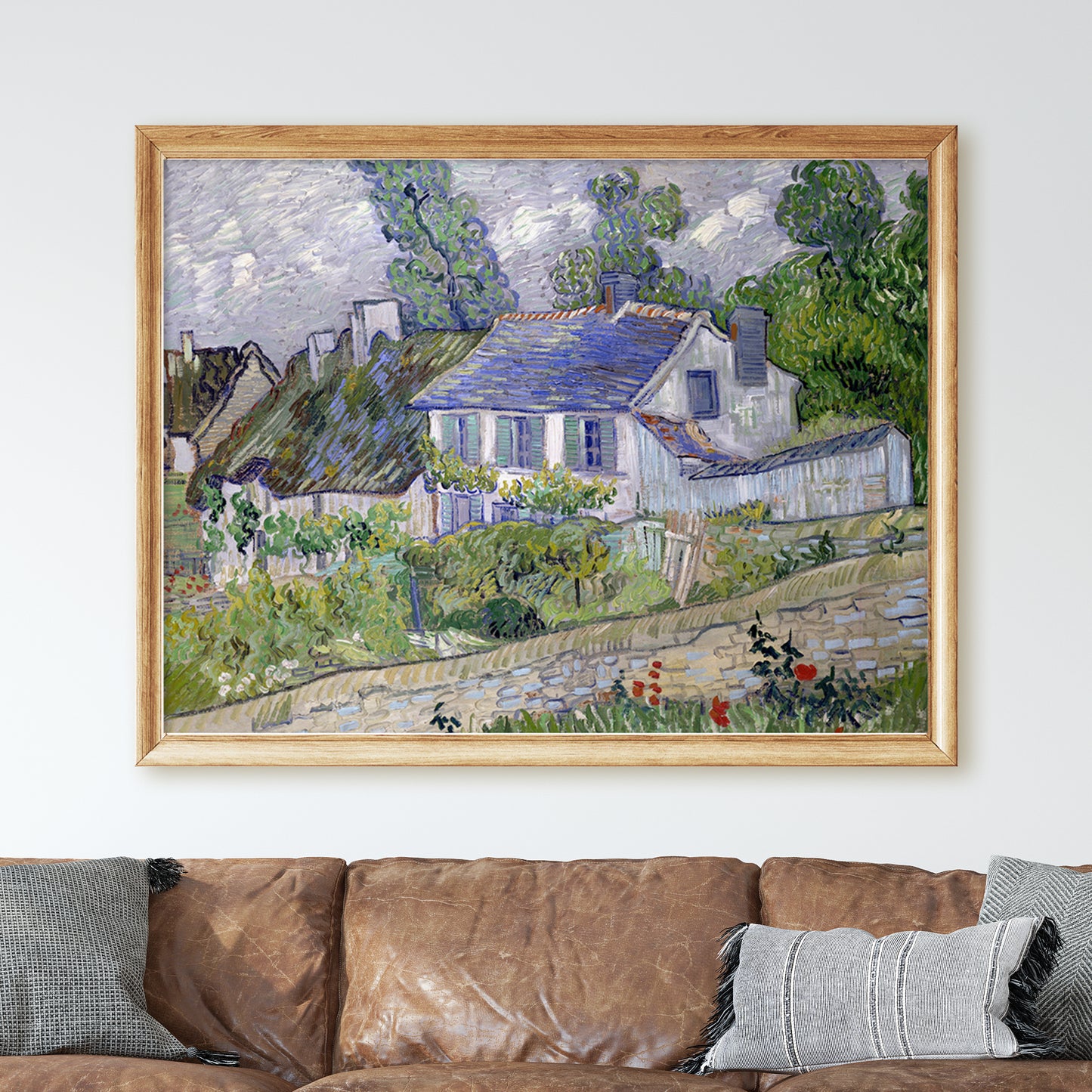 Houses at Auvers (1890) by Van Gogh