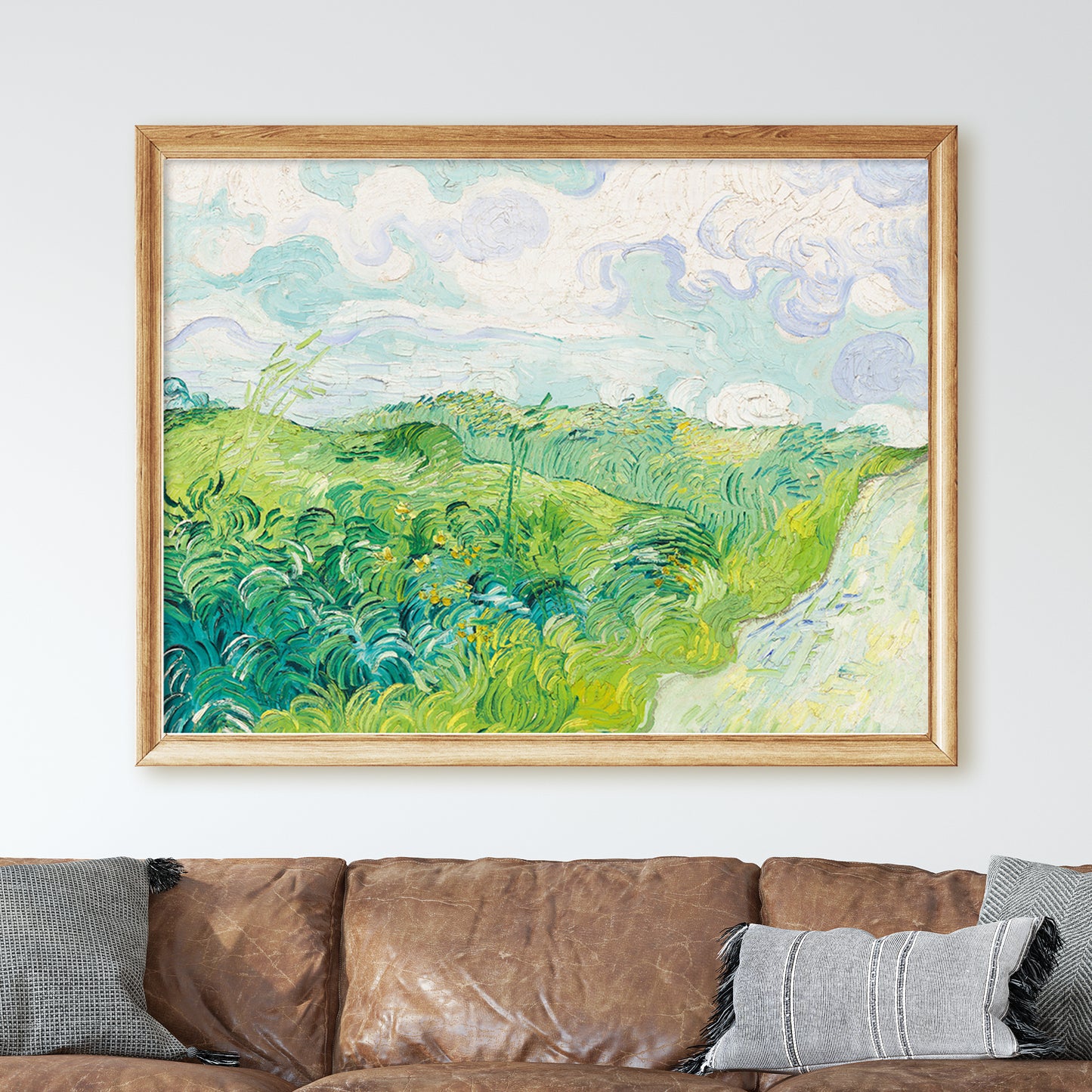 Green Wheat Fields, Auvers (1890) by Van Gogh