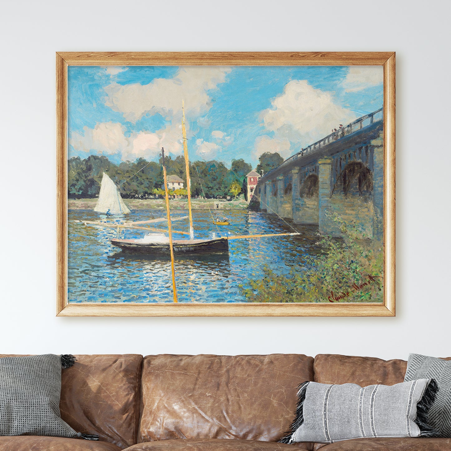 The Bridge at Argenteuil (1874) by Claude Monet