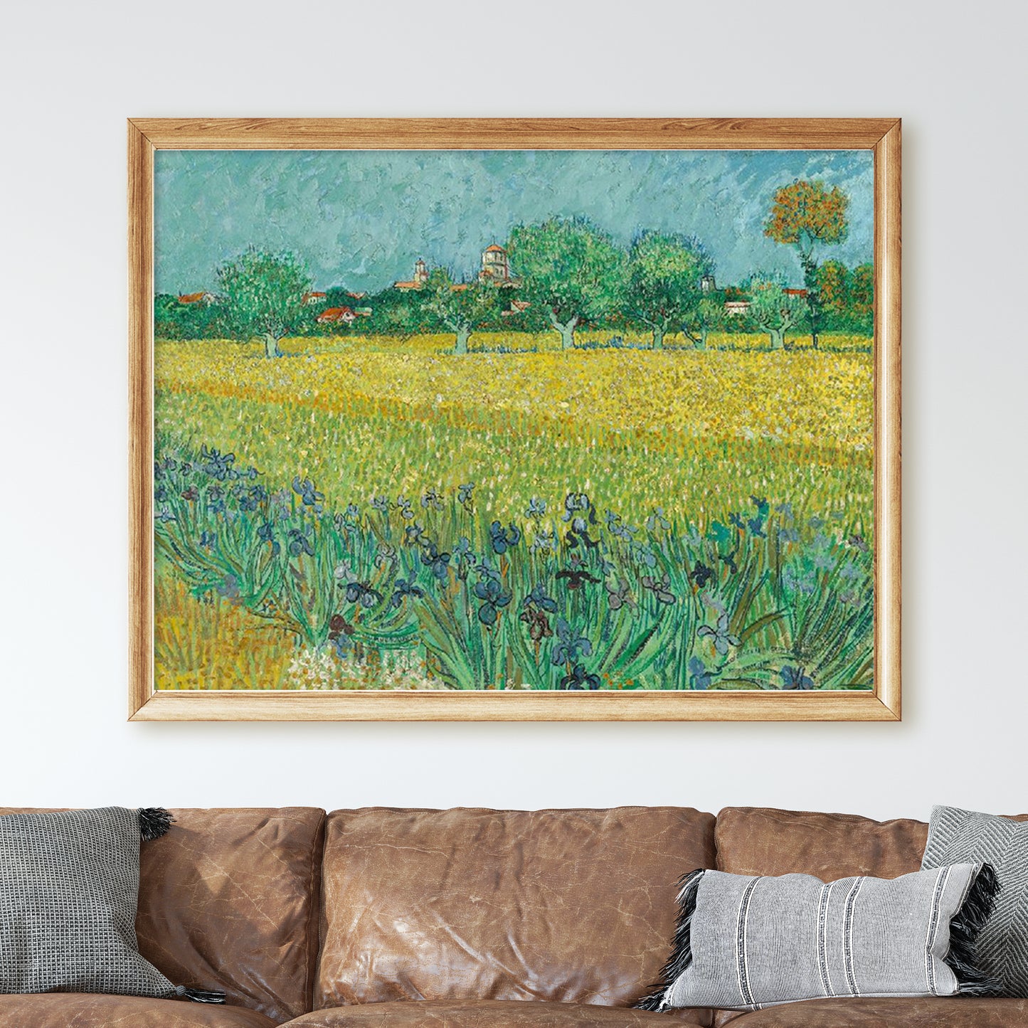 Field with Irises near Arles (1888) by Van Gogh