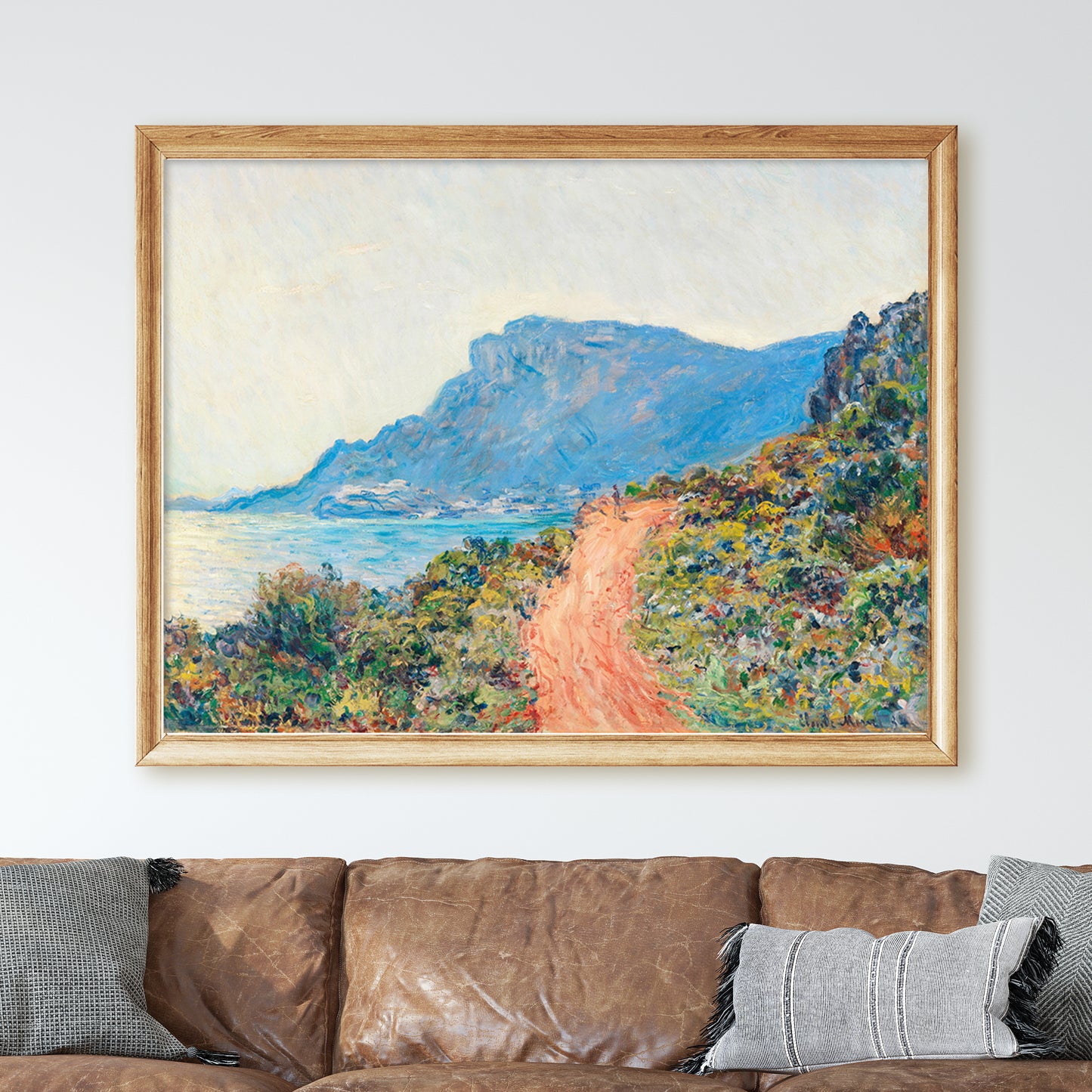 The Corniche near Monaco (1884) by Claude Monet