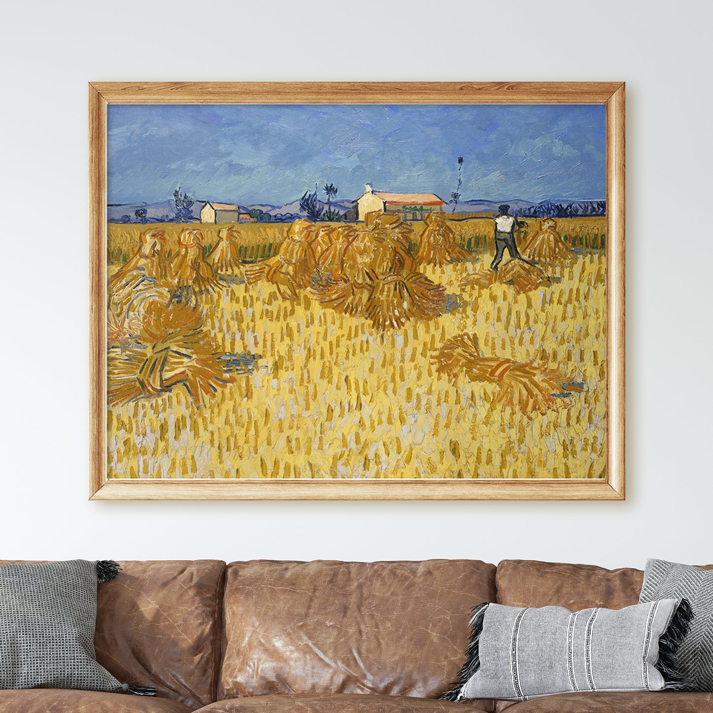 Harvest in Provence (1888) by Van Gogh