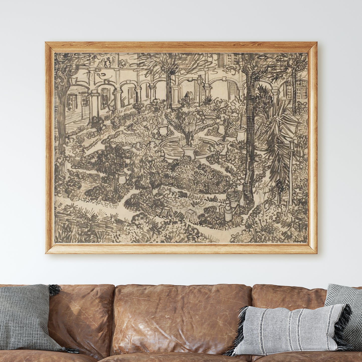 Garden of the Hospital (1889) by Van Gogh