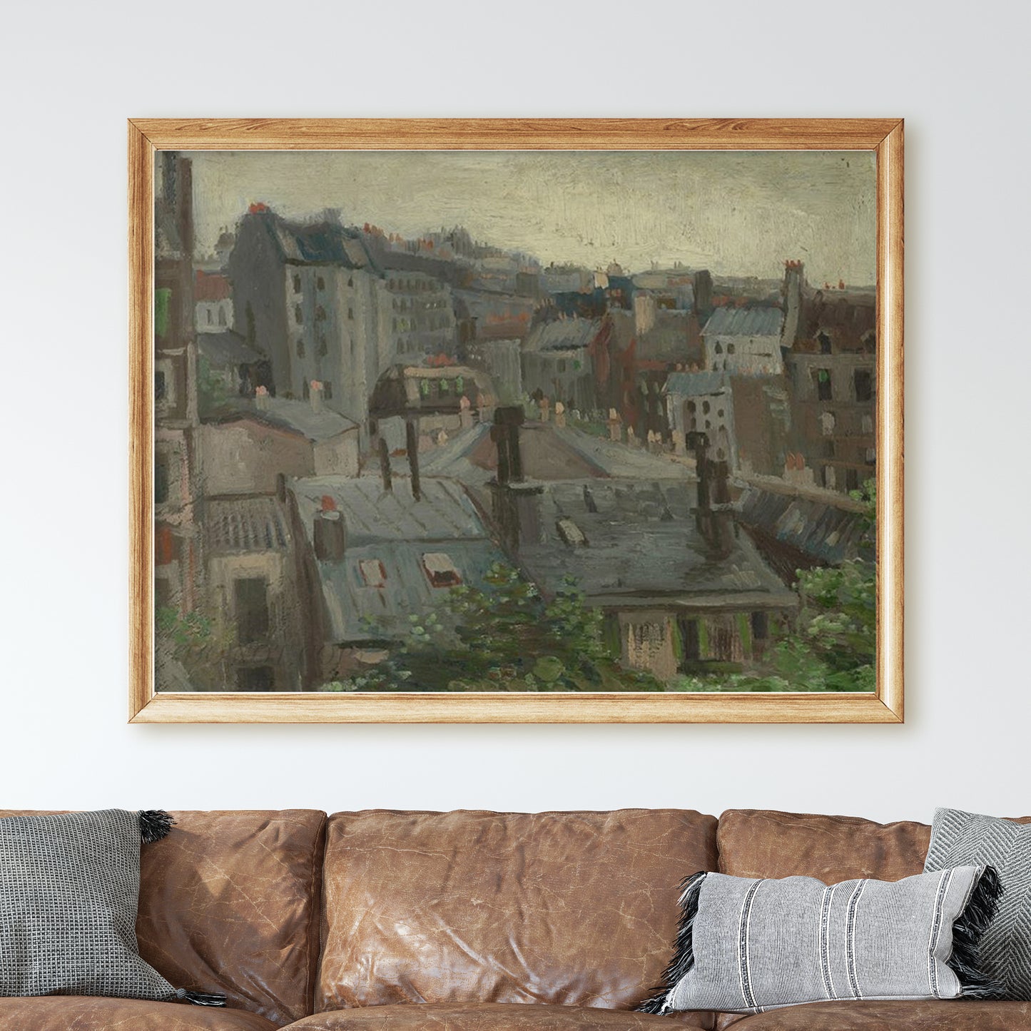 View from Vincent's Studio (1886) by Van Gogh