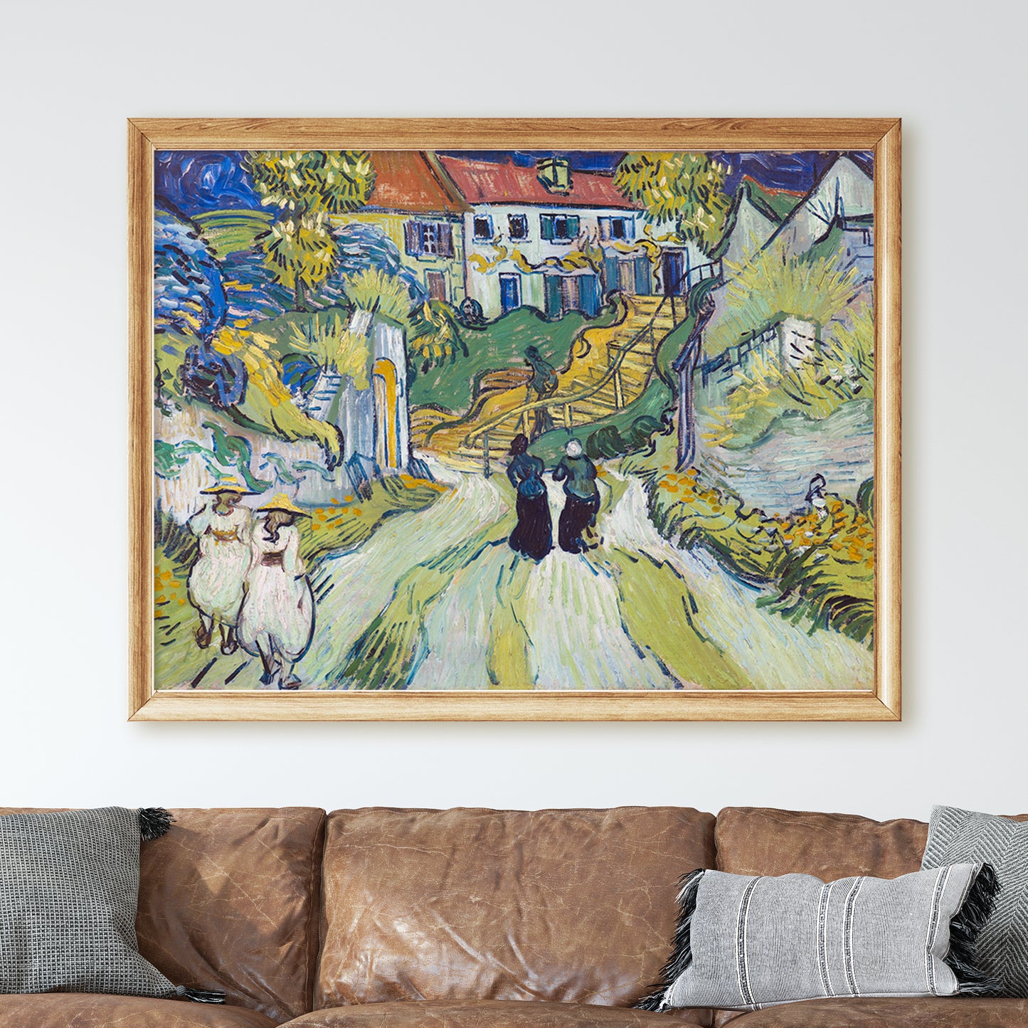 Stairway at Auvers (1890) by Van Gogh