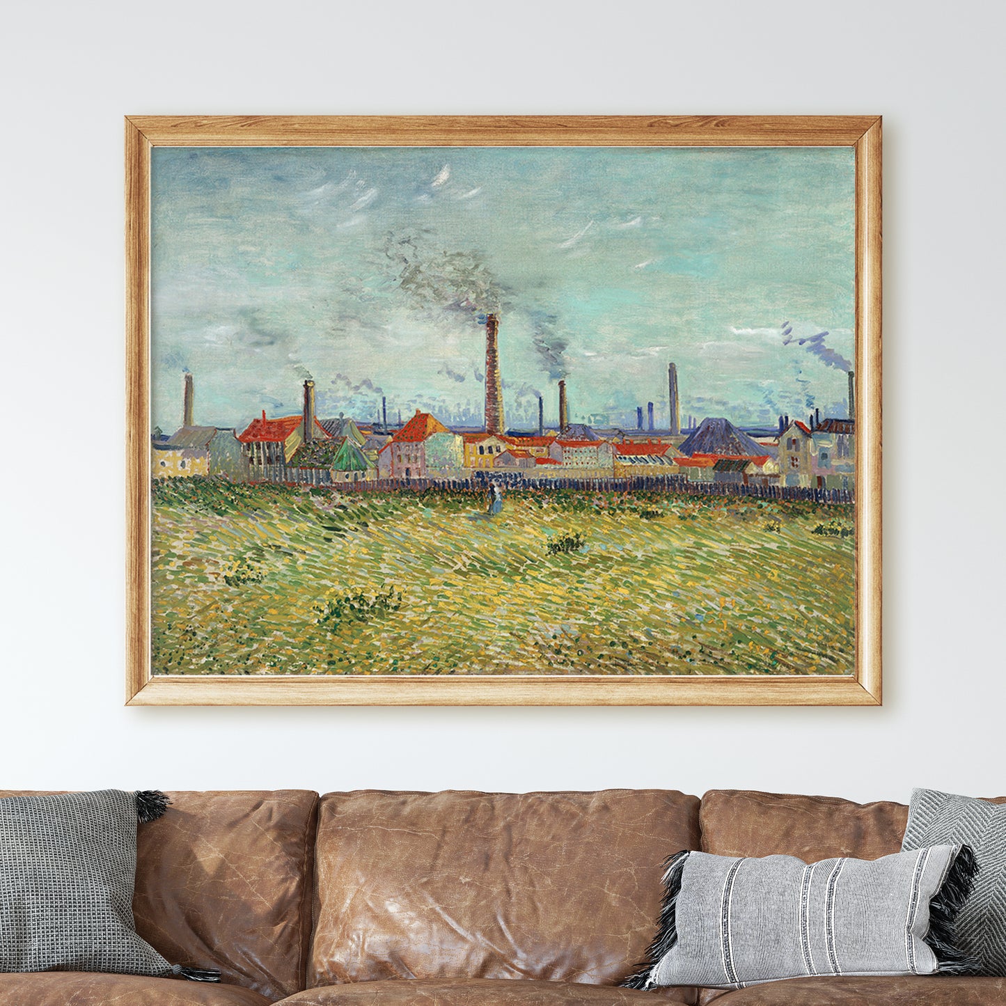 Factories at Clichy (1887) by Van Gogh
