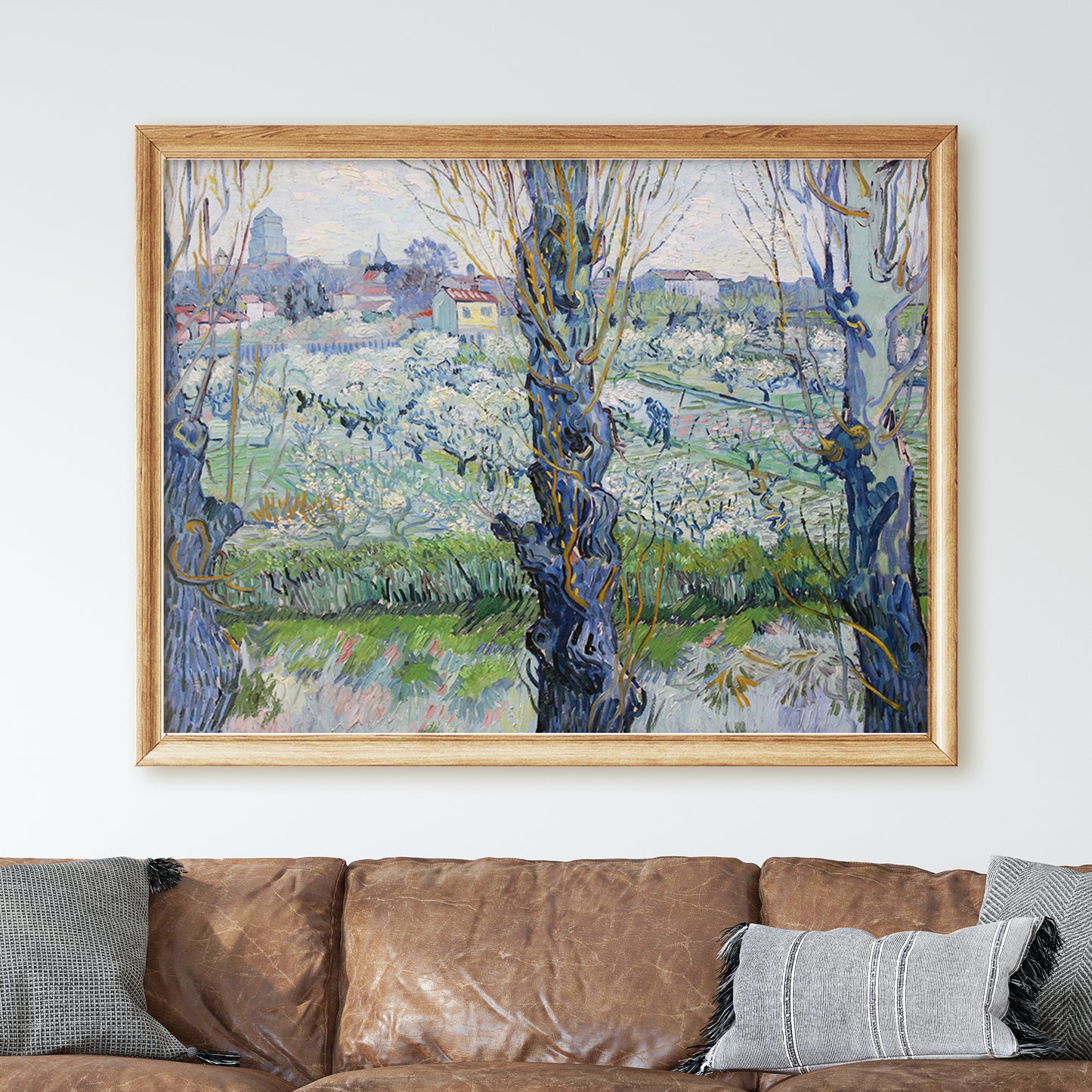 View of Arles, Flowering Orchards (1889) by Van Gogh