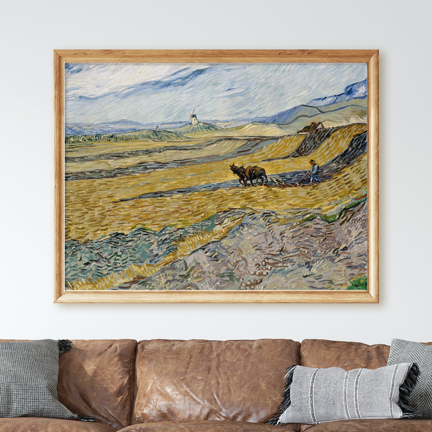 Enclosed Field with Ploughman (1889) by Van Gogh