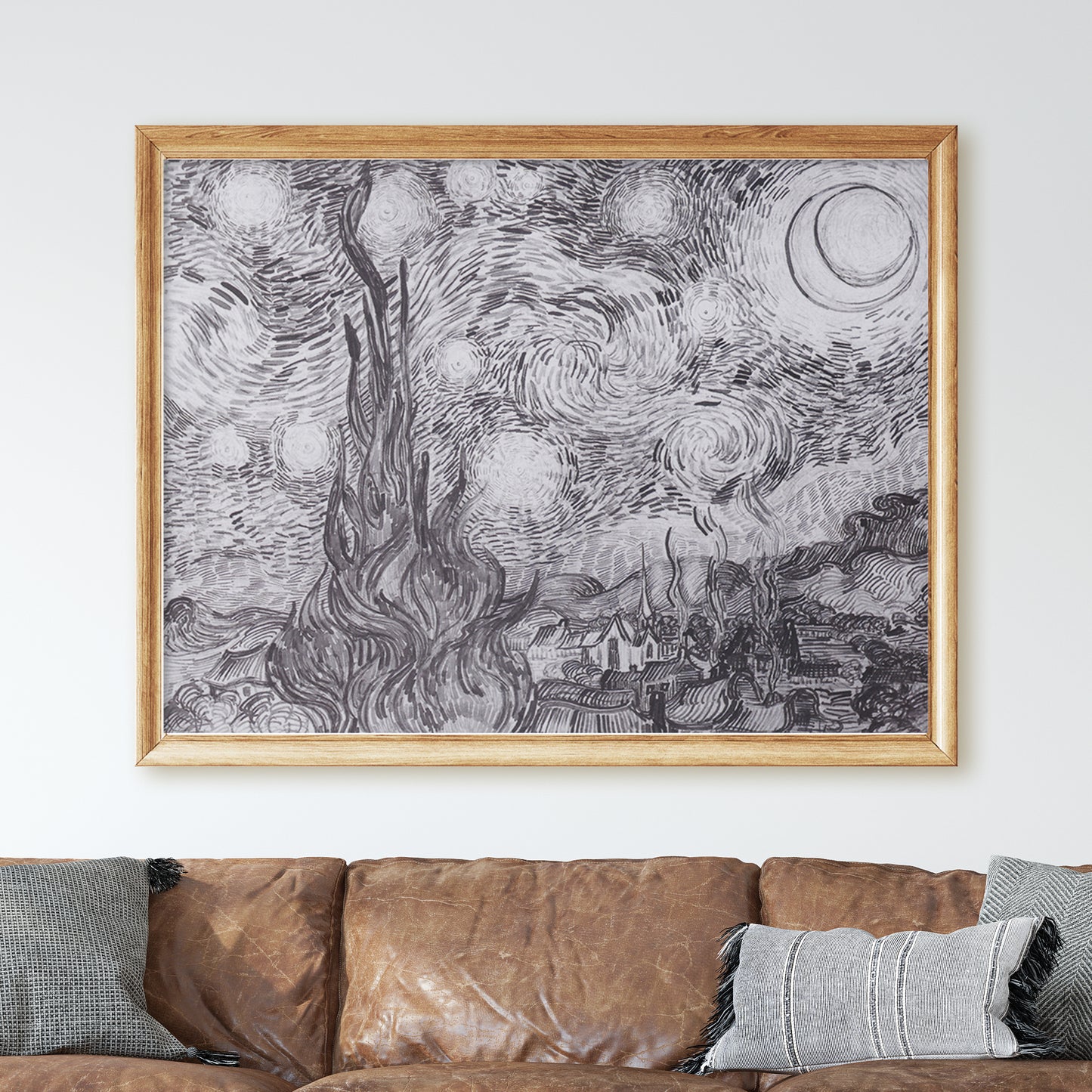 Starry Night Sketch by Van Gogh