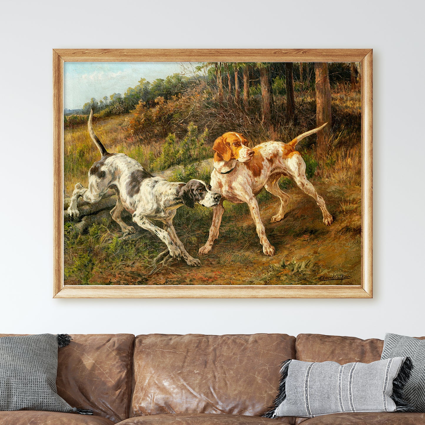 Two Pointers - Victorian Hunting Dogs by Edmund Henry Osthaus