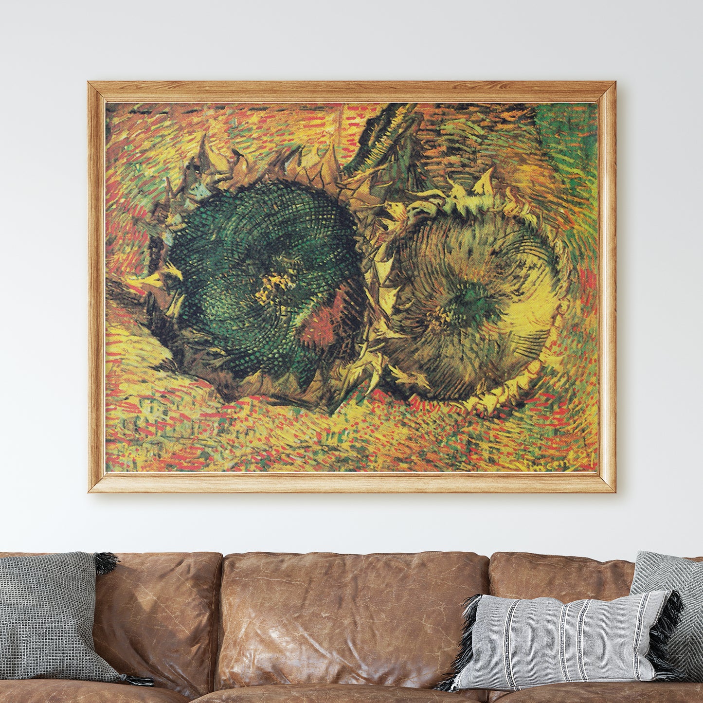 Two Cut Sunflowers (1887) by Van Gogh