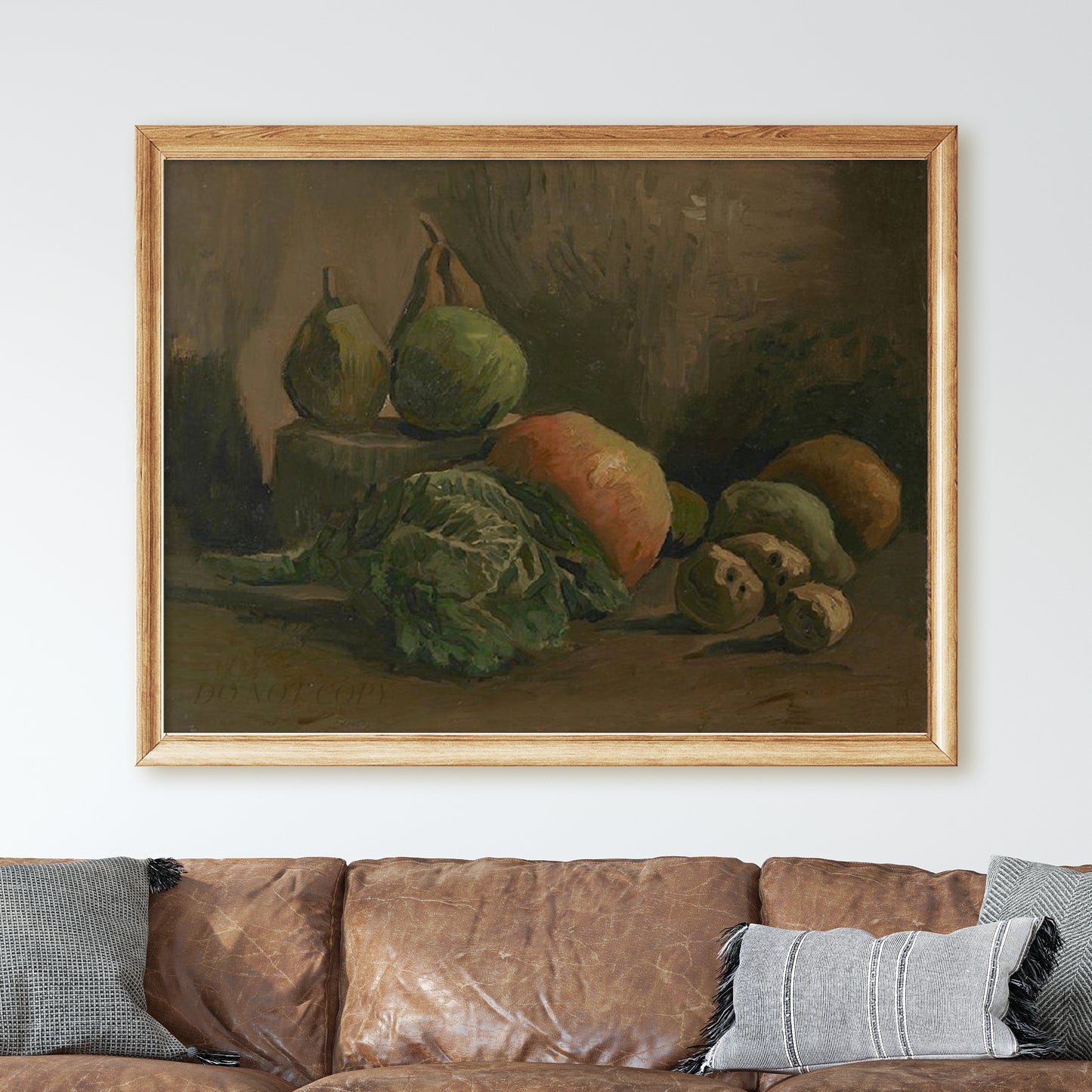 Still Life with Vegetables and Fruit (1884) by Van Gogh