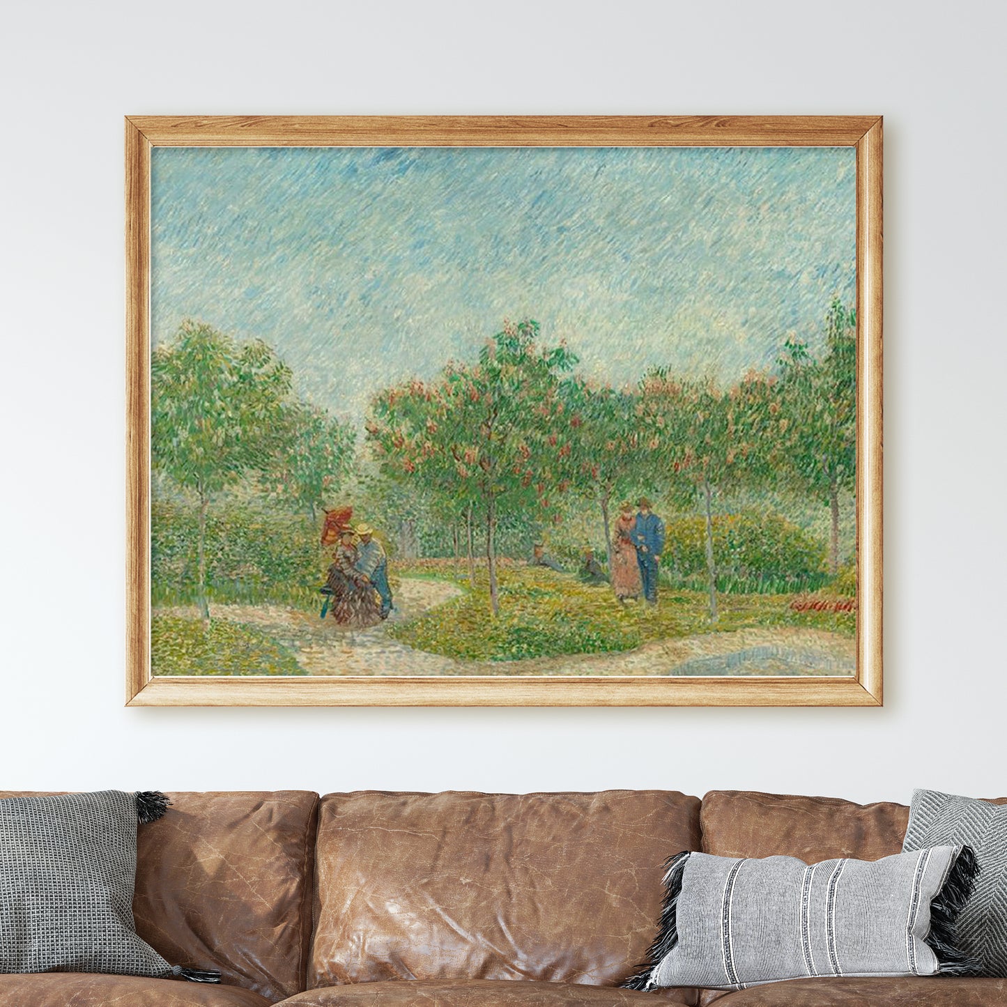 Garden with Courting Couples: Square Saint-Pierre (1887) by Van Gogh