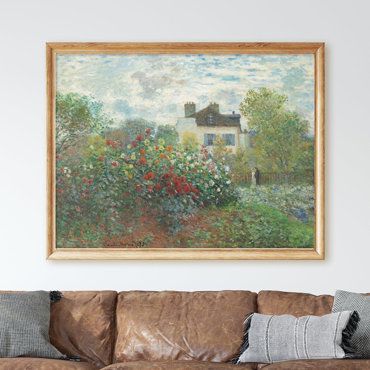 The Artist's Garden in Argenteuil (1873) by Claude Monet