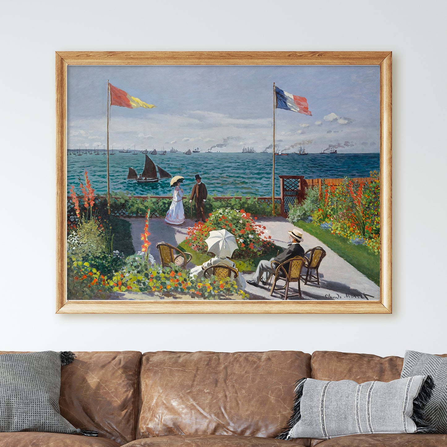 Garden at Sainte-Adresse (1867) by Claude Monet