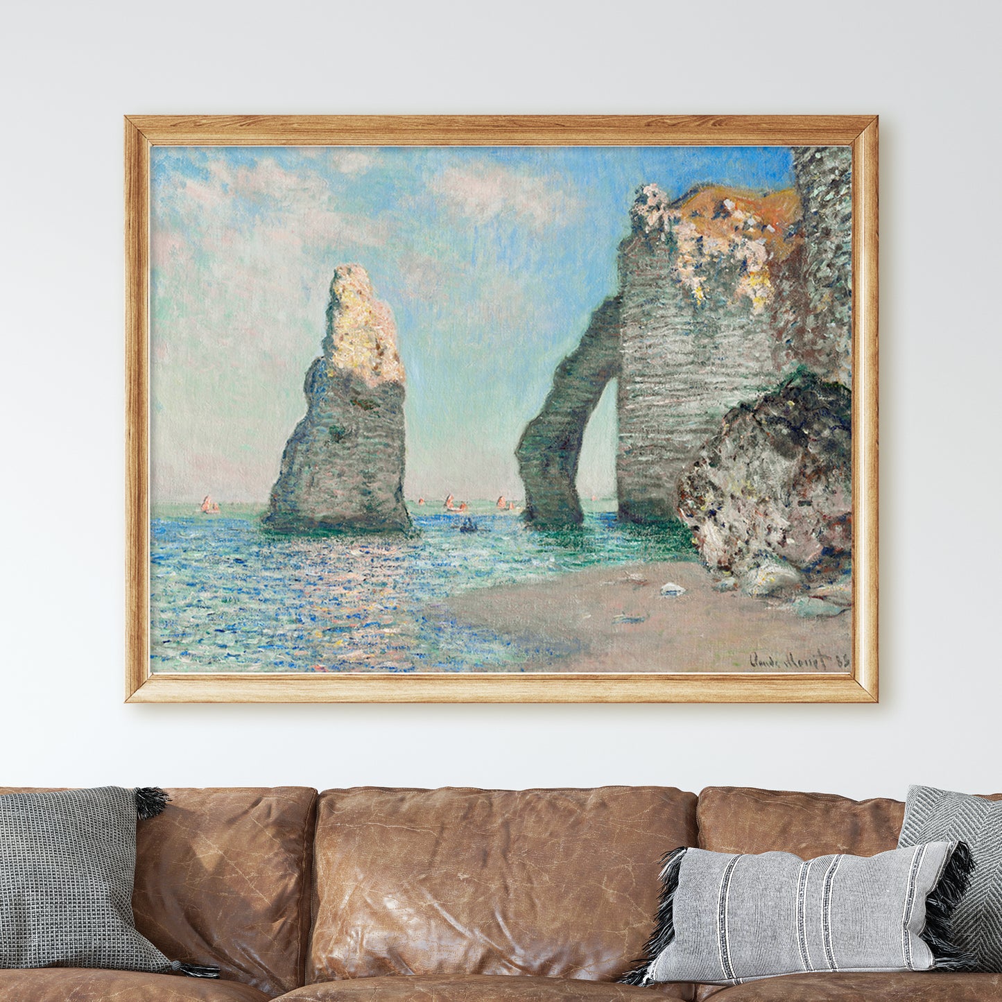 The Cliffs at Étretat (1885) by Claude Monet