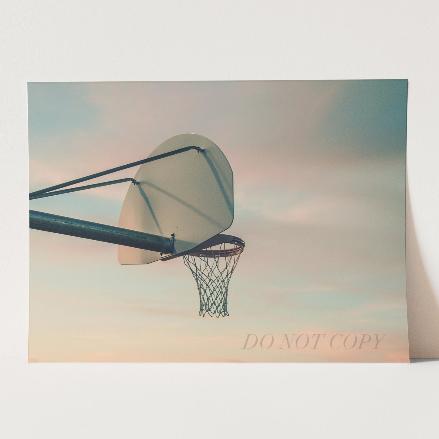 Basketball Net Sunset