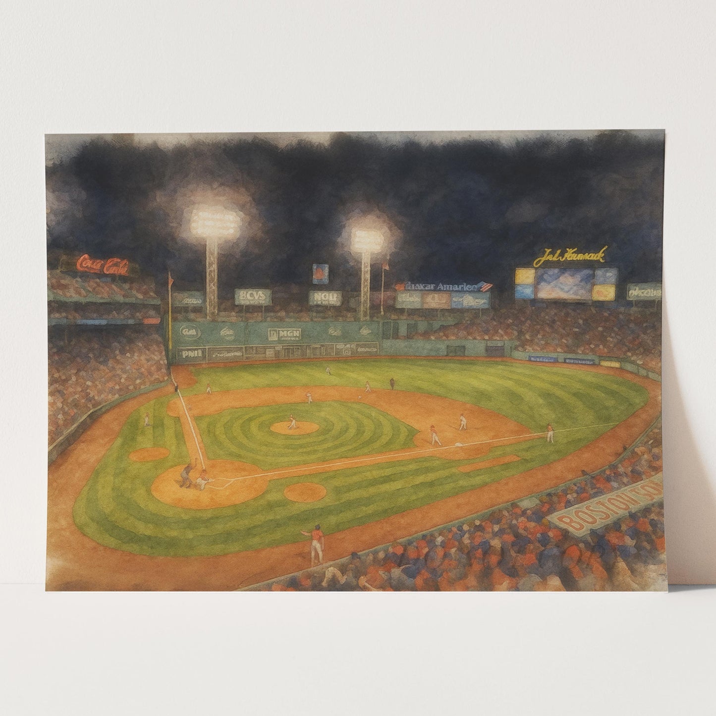 Fenway Park Watercolor Painting