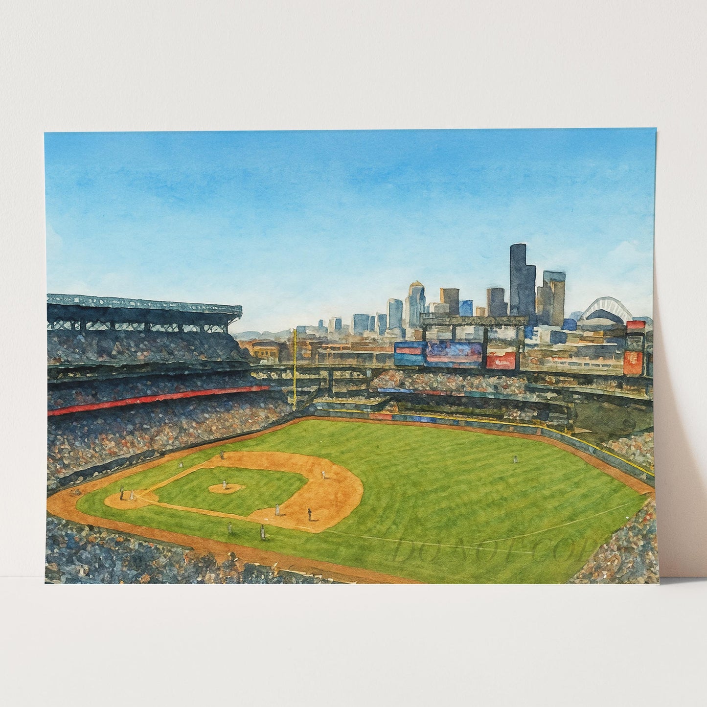 T Mobile Park Watercolor Painting