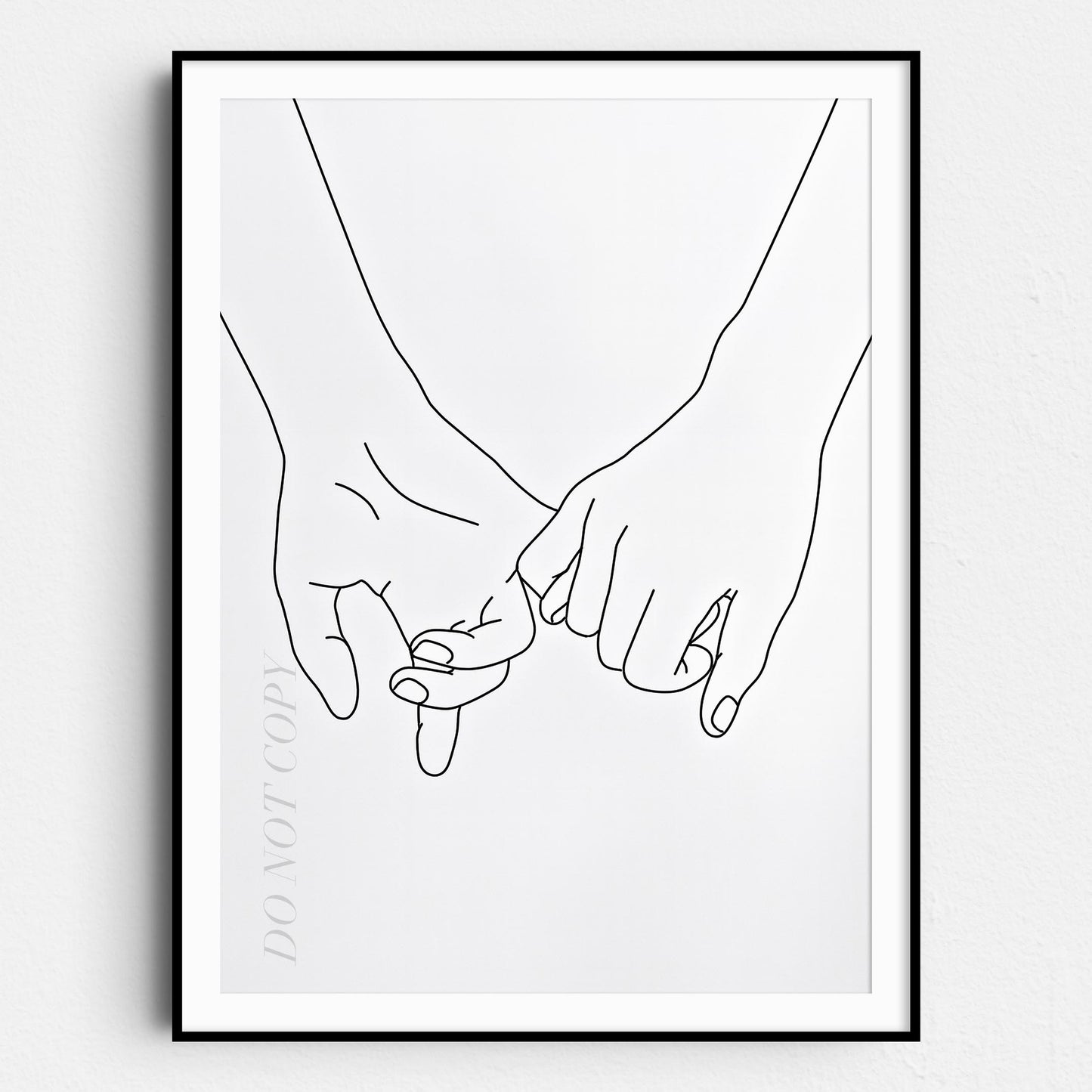 Holding Hands Line Art