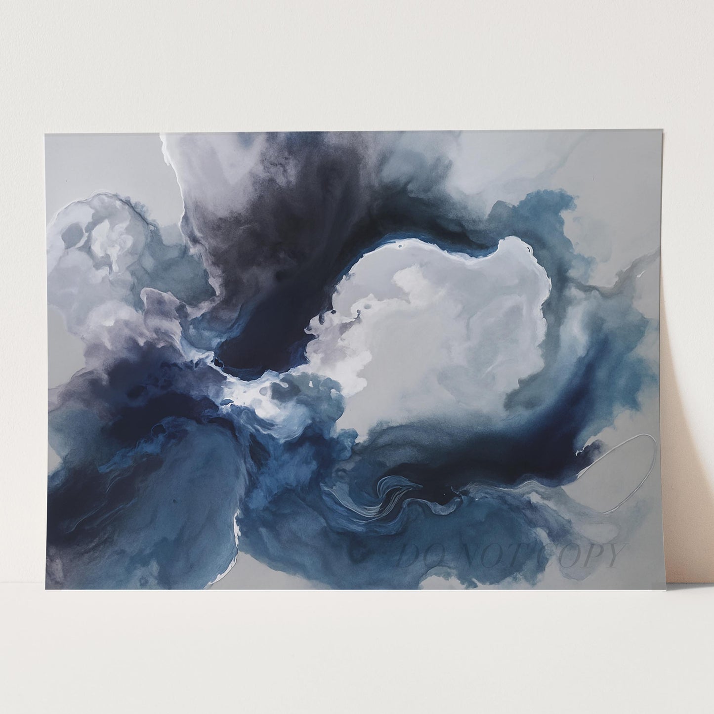 Blue Abstract Flower