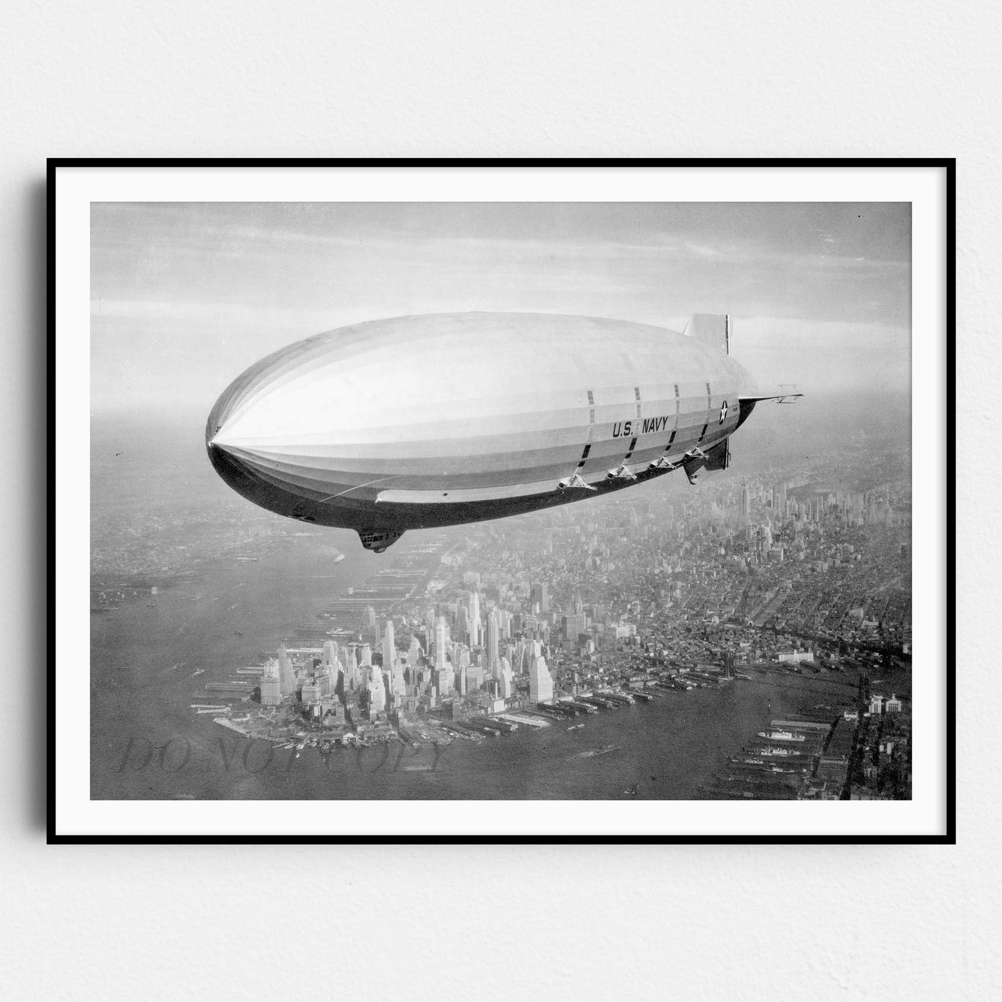 USS Macon Zeppelin Over New York City, 1933