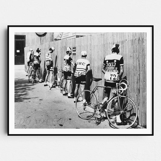 Cyclists Stopping For A Necessary Break