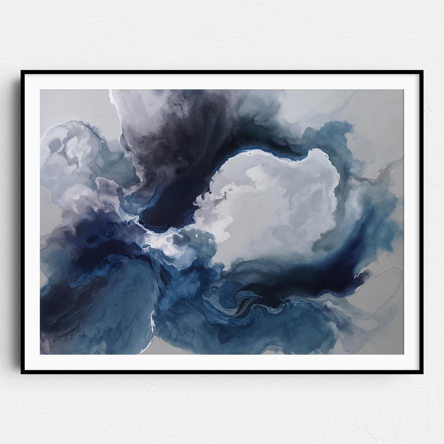 Blue Abstract Flower