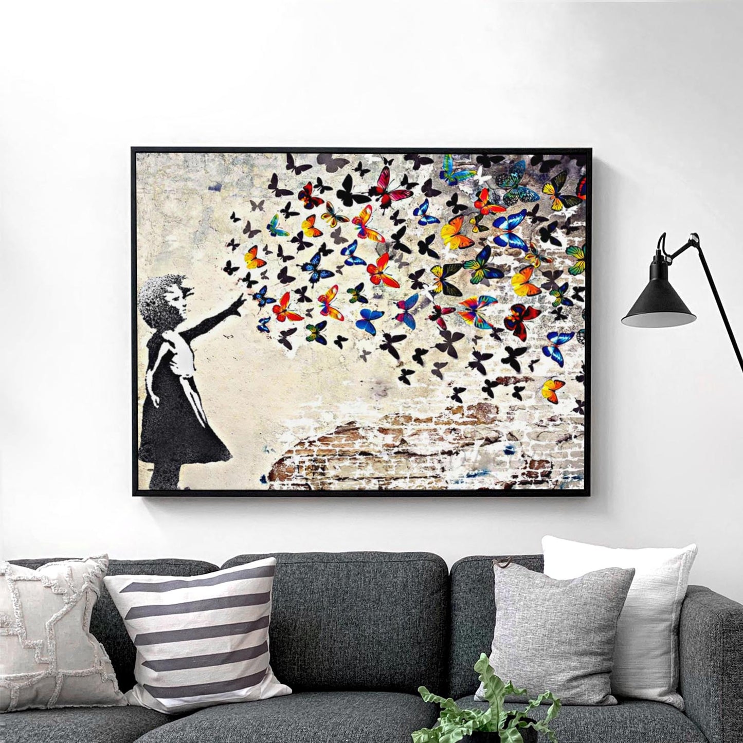 Banksy Butterfly Girl