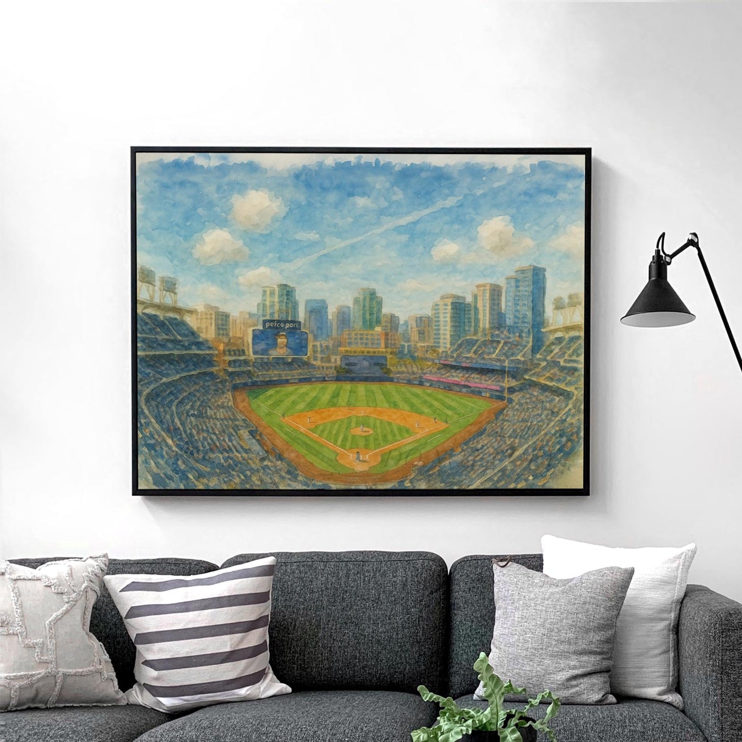 Petco Park Watercolor Painting