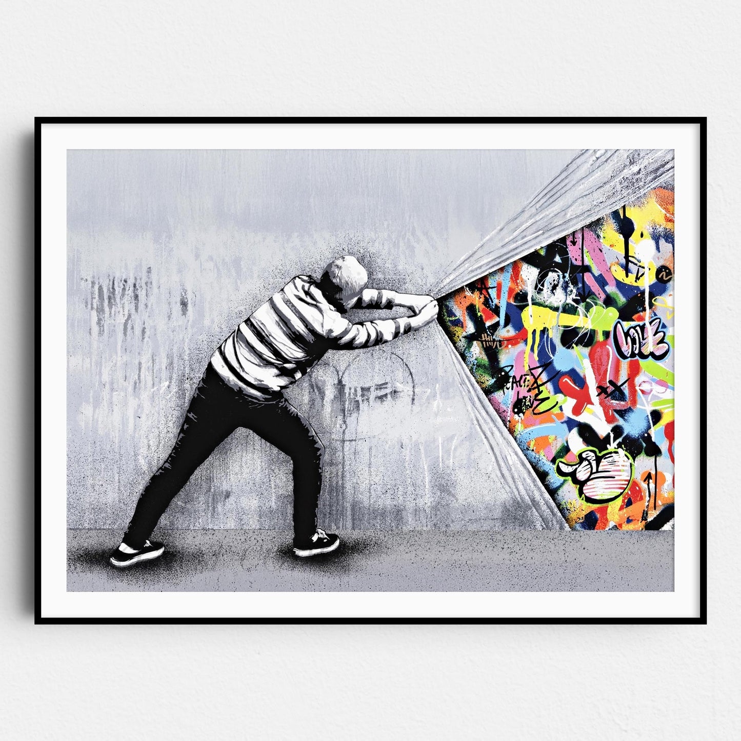 Behind The Curtain Banksy
