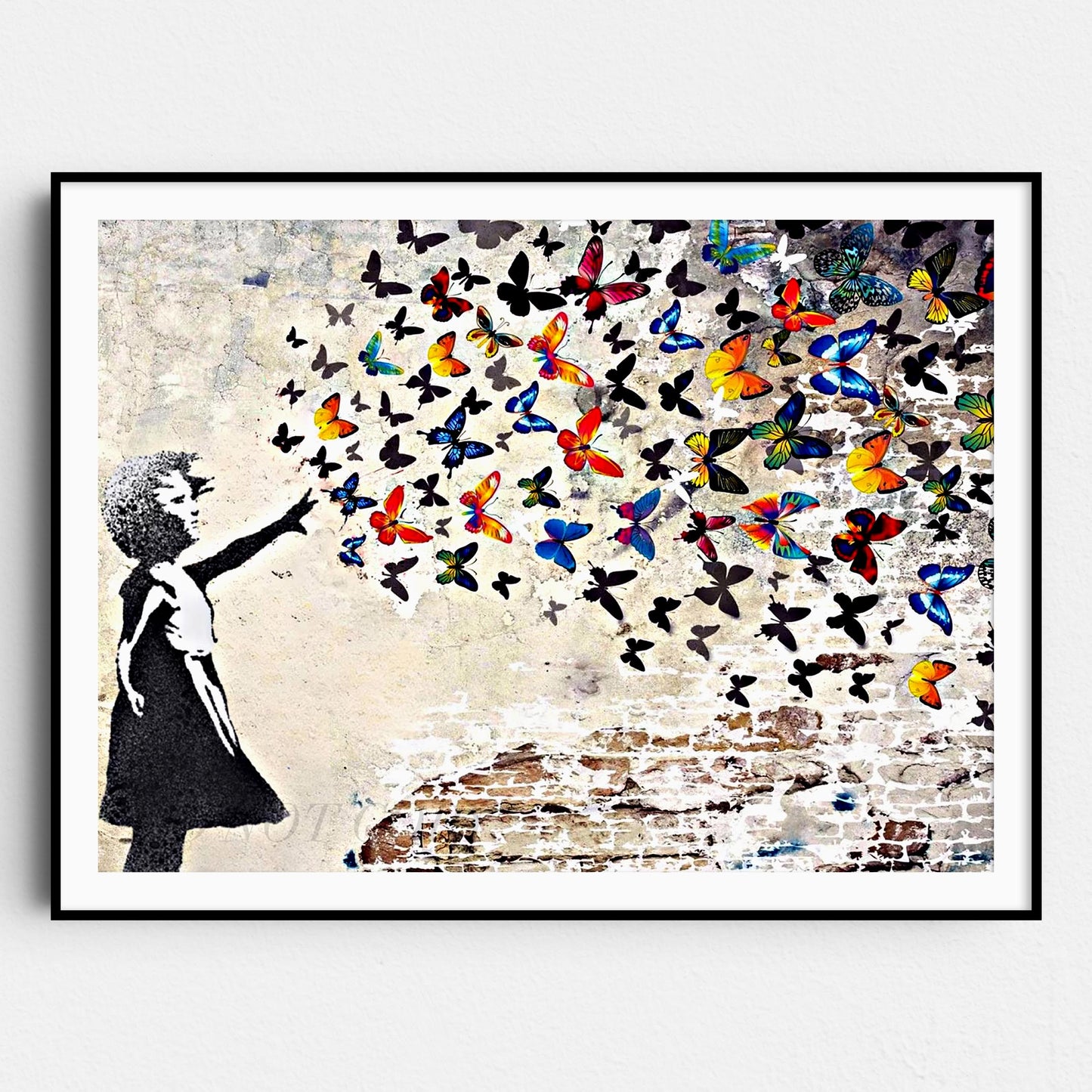 Banksy Butterfly Girl