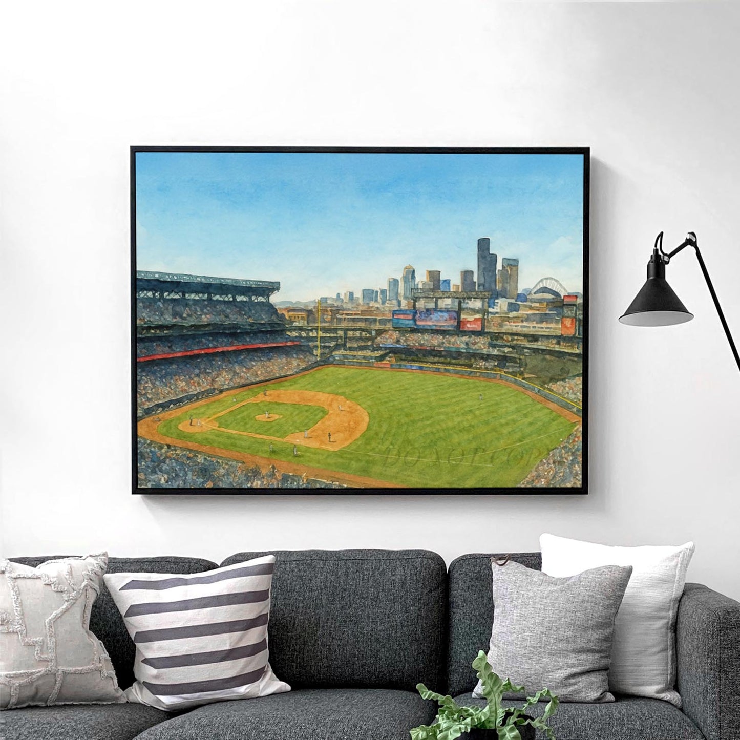 T Mobile Park Watercolor Painting