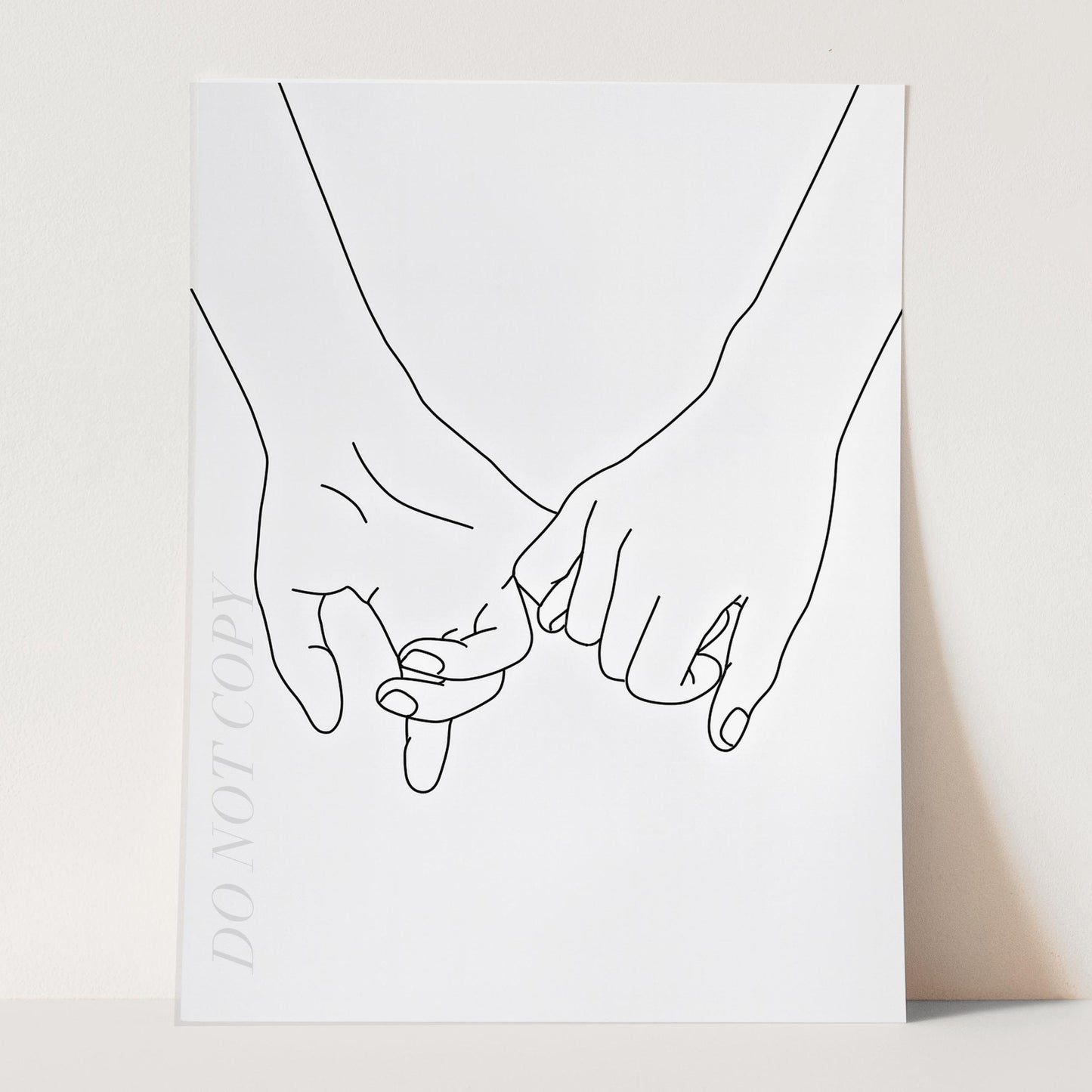 Holding Hands Line Art