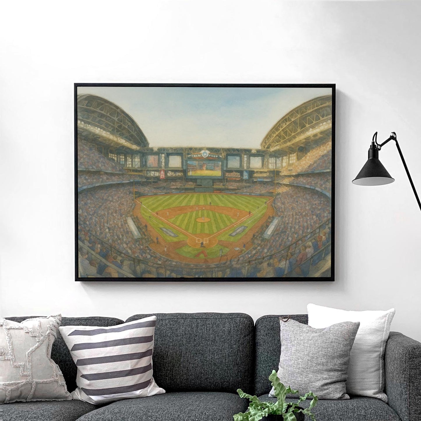 Chase Field Watercolor Painting