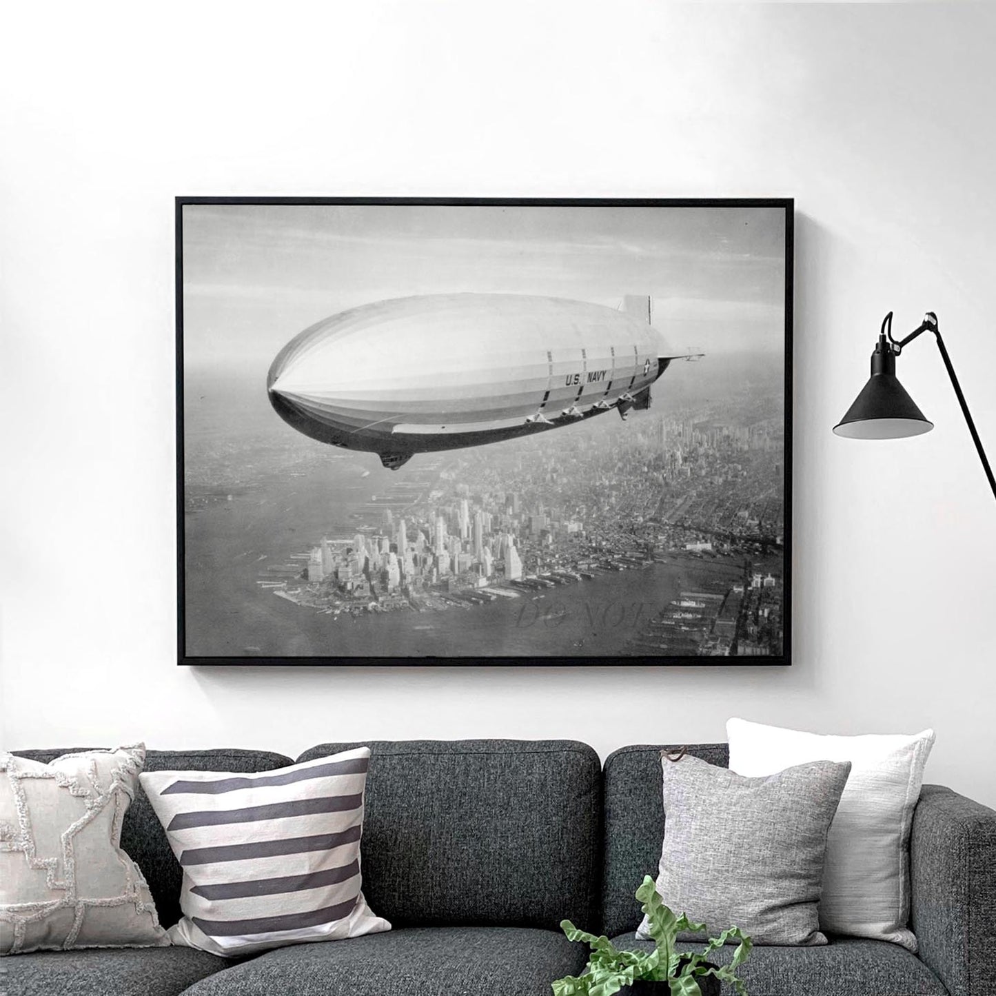 USS Macon Zeppelin Over New York City, 1933