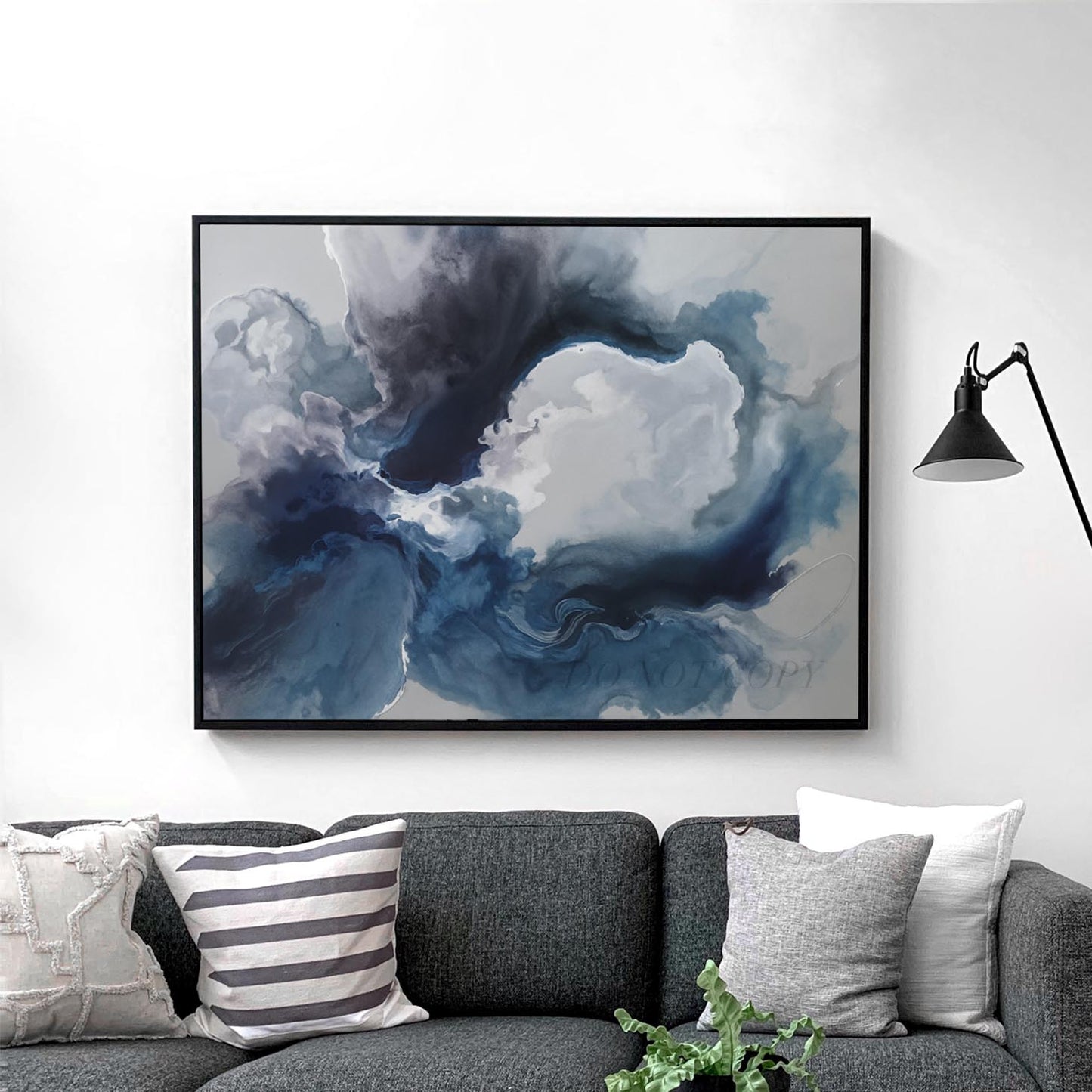 Blue Abstract Flower