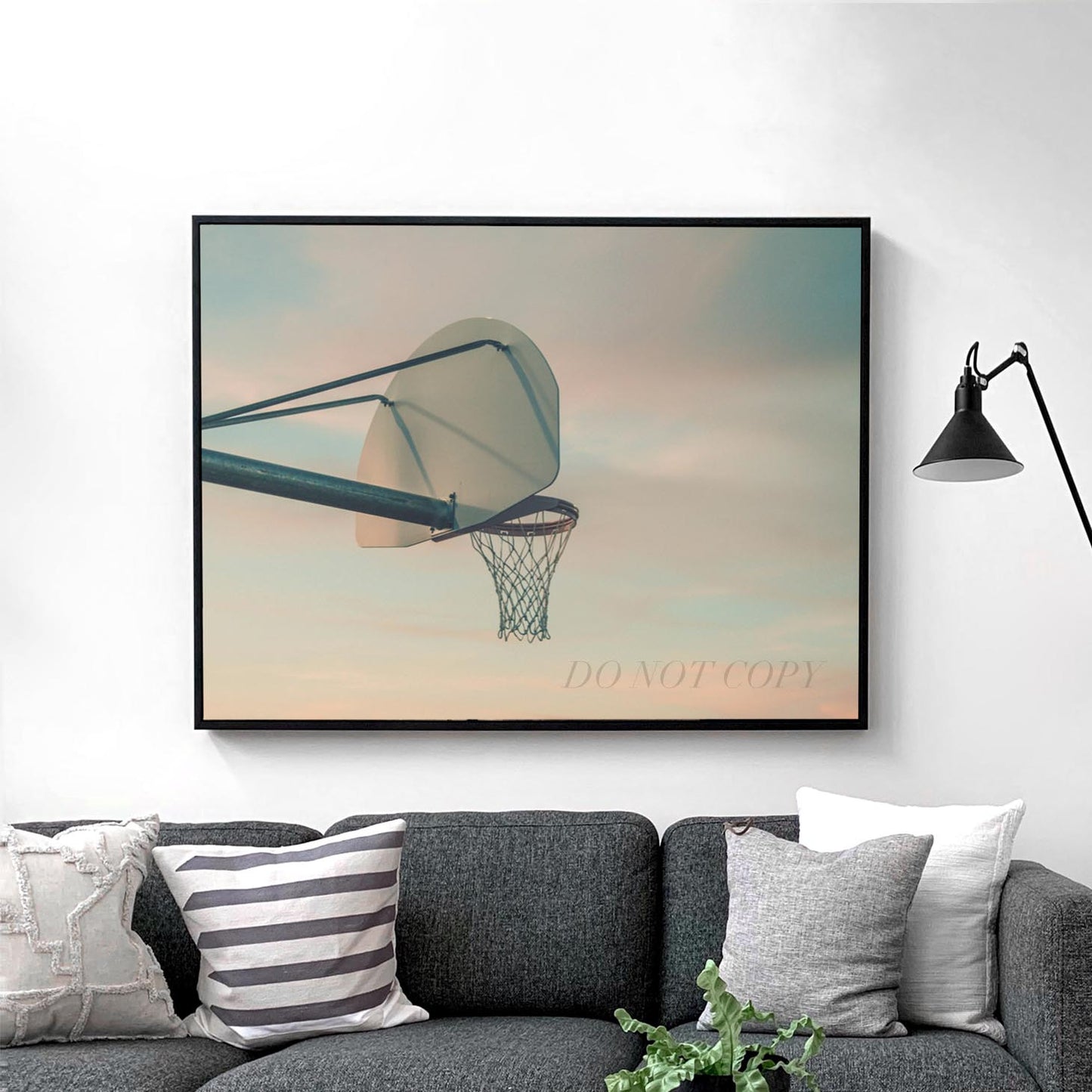 Basketball Net Sunset