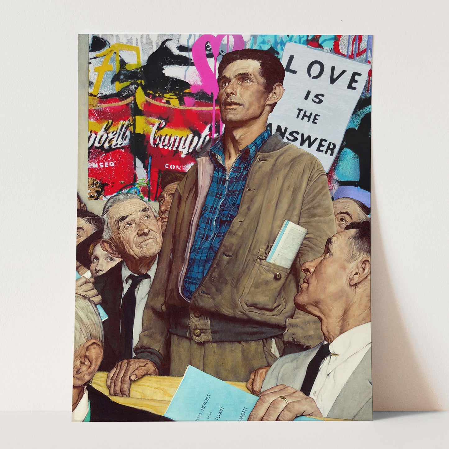 Freedom of Speech Norman Rockwell Banksy Love is the Answer