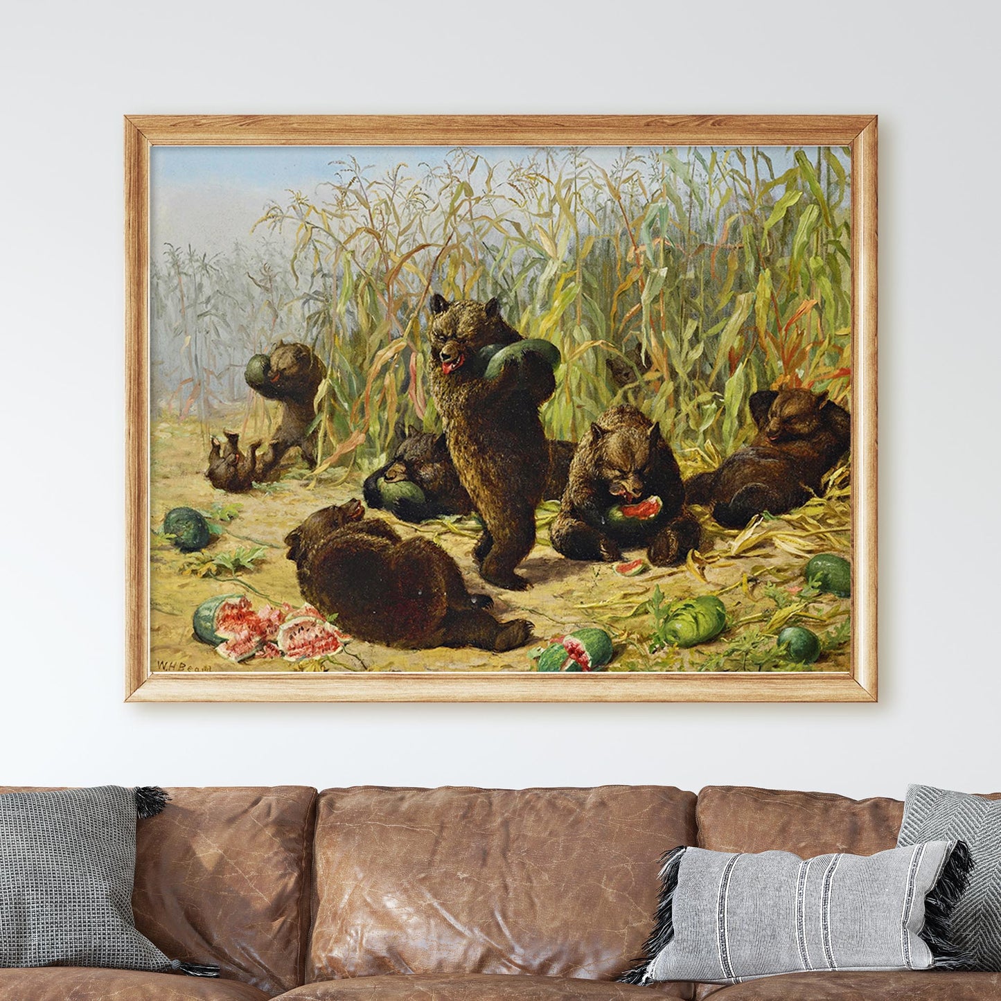 Plundering The Watermelon Patch by William Holbrook Beard