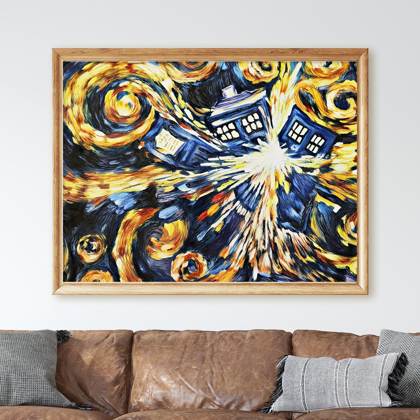 Exploding Tardis Pandorica Opens Blue Box Exploding by Van Gogh